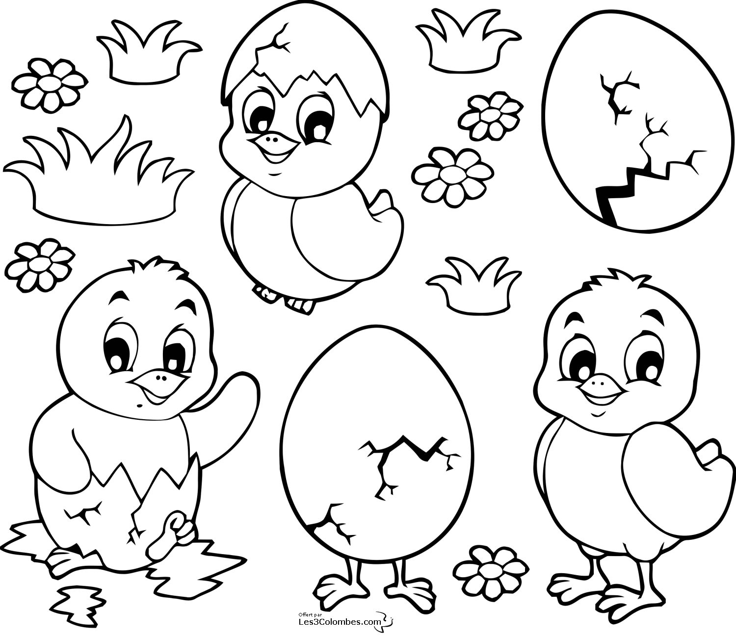 Tuyển tập tranh tô màu con gà đẹp nhất dành cho các bé