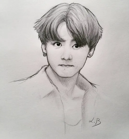 anh ve bts Jungkook dep trai