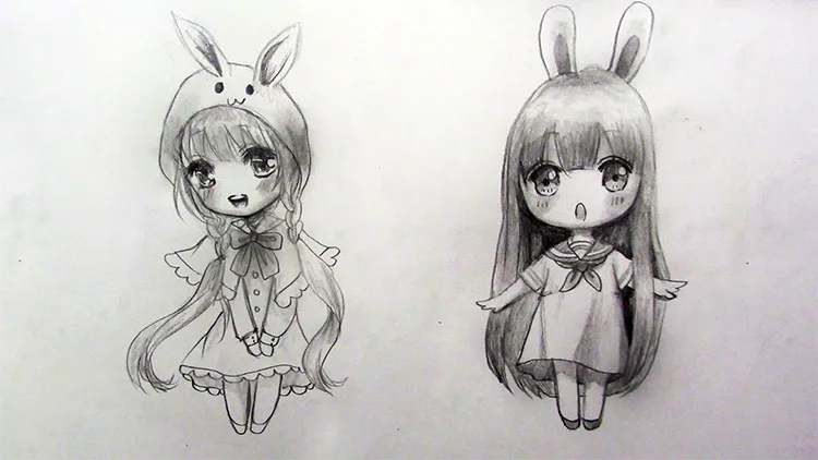 anh ve chibi dep cute