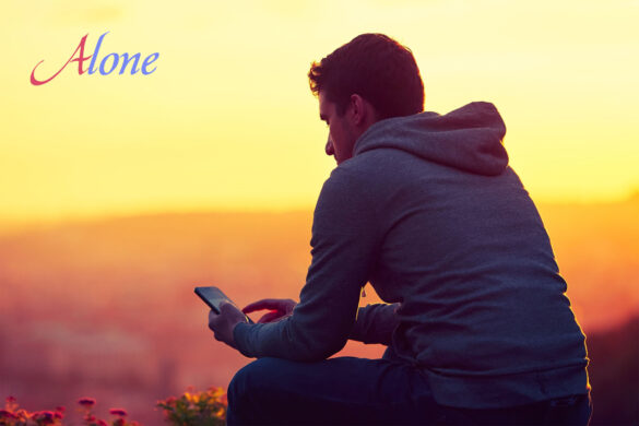 hinh anh mot minh ngoi buon