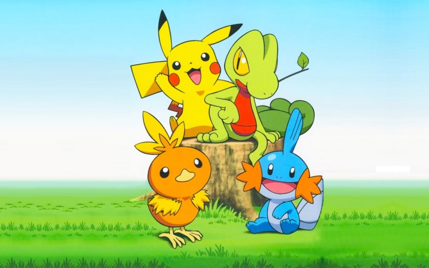 hình ảnh pikachu với các pokemon tinh nghịch