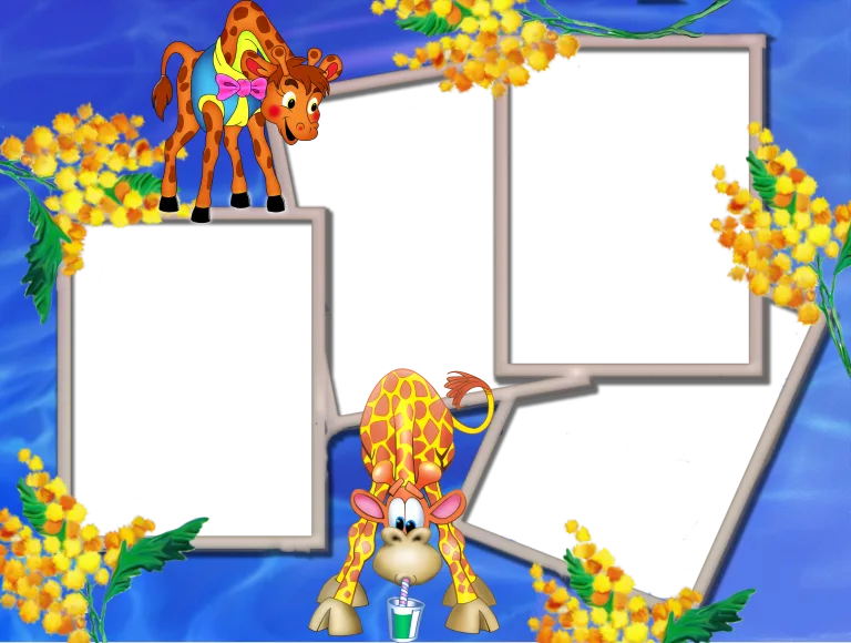 khung ảnh dễ thương ghép ảnh gia đình