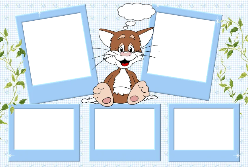 khung hình đẹp cute cho 5 người