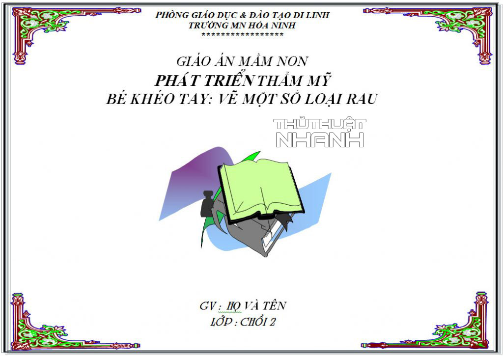 Mẫu bìa giáo án mầm non đang là lựa chọn thông minh và tối ưu cho các giáo viên mầm non. Với hình ảnh sinh động, bắt mắt, tạo điểm nhấn cho bài giảng, hướng đến sự phát triển toàn diện cho trẻ nhỏ, đó là lý do tại sao bộ sưu tập này trở nên yêu thích như vậy.