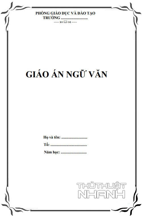 Mẫu bìa giáo án đẹp - Tổng hợp những mẫu khung bìa giáo án cho ...