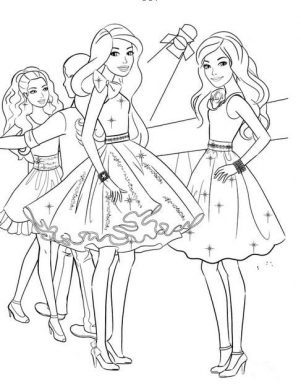 tranh tô màu búp bê cho bé gái 4 tuổi