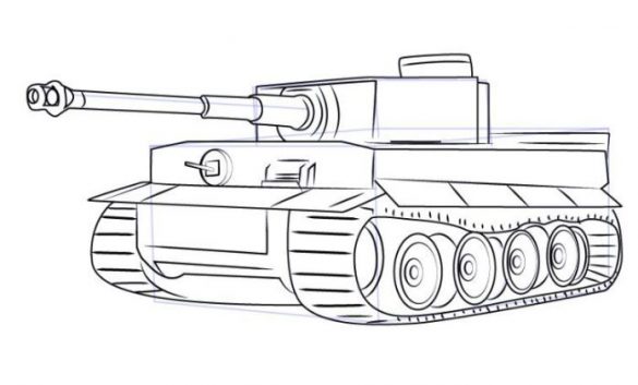 tranh to mau xe tang cho be trai 4 tuoi