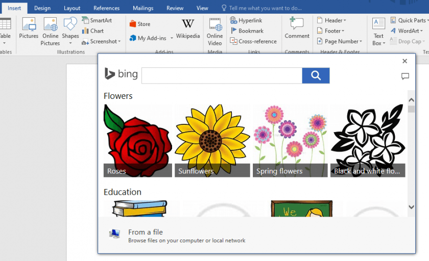 cach chen hinh anh online vao word
