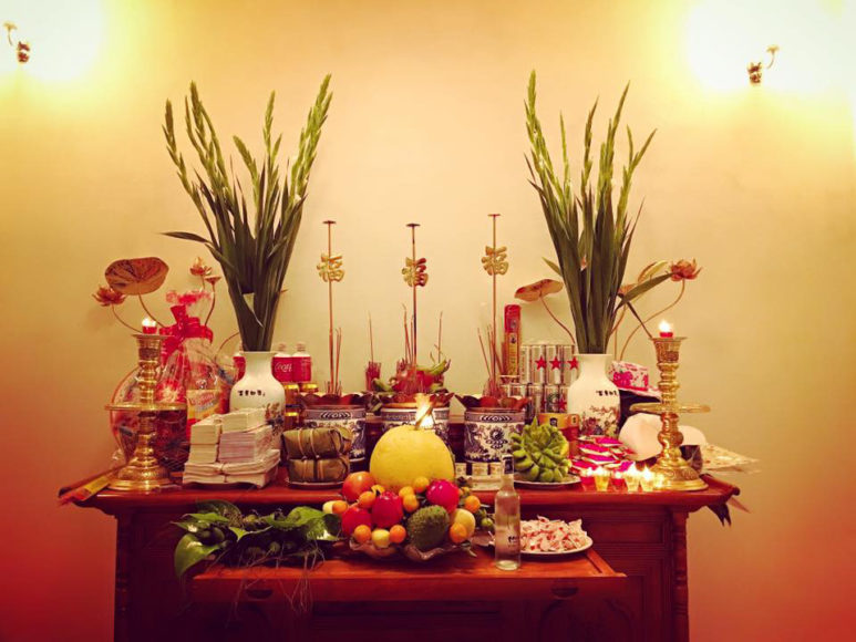 mâm lễ cúng rằm mùng 1