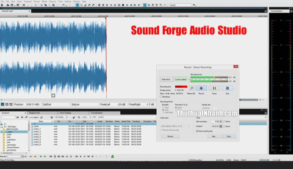 Phần mềm Sound Forge Audio Studio