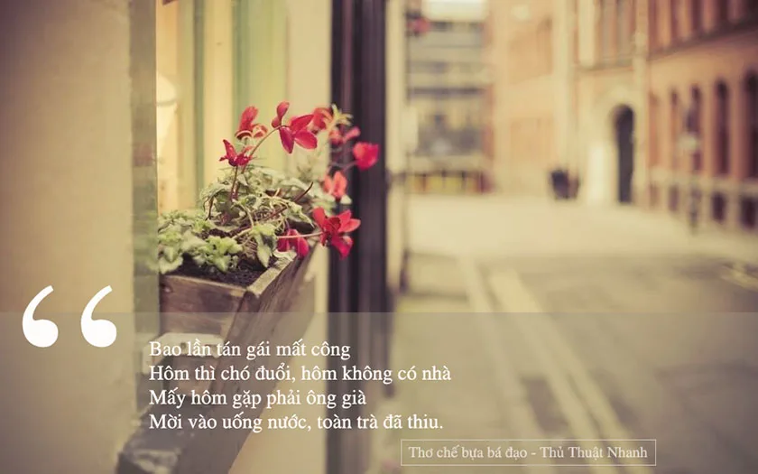 thơ chế bựa bá đạo