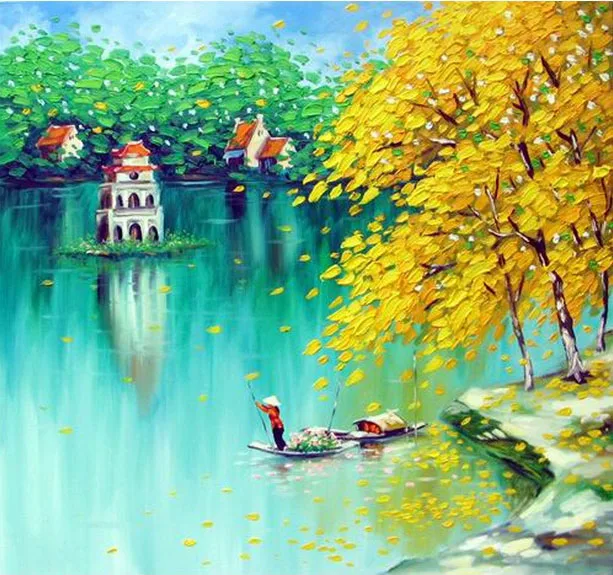 tranh hồ gươm trữ tình