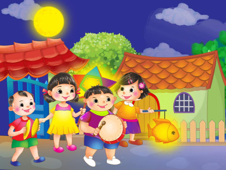 vẽ tranh Trung Thu đơn giản mà đẹp