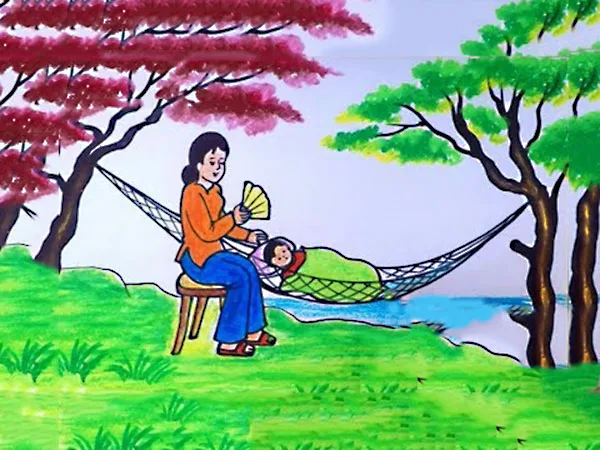 vẽ tranh tặng mẹ ngày 8 3