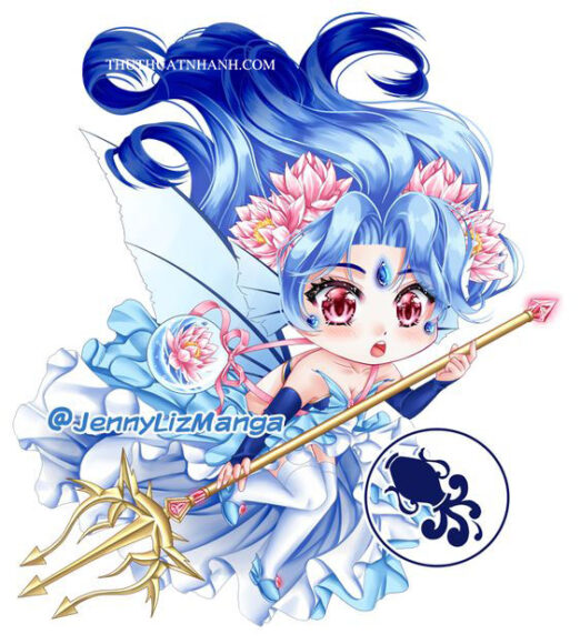 ảnh chibi cung hoàng đạo bảo bình