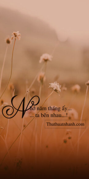 ảnh chữ nhớ năm tháng ấy ta bên nhau