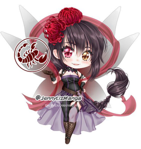 ảnh cung thiên yết chibi trong phim 12 cung hoàng đạo