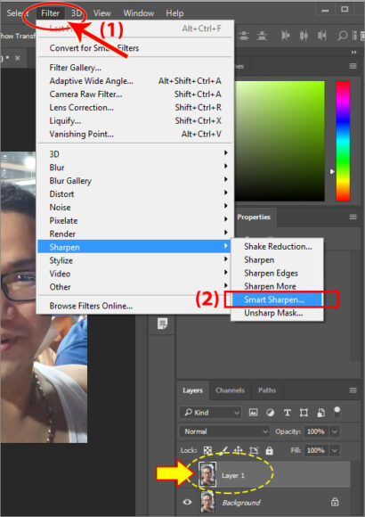 cách làm nét ảnh trở lại với pts