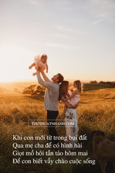 Thơ 7 chữ về tình yêu gia đình
