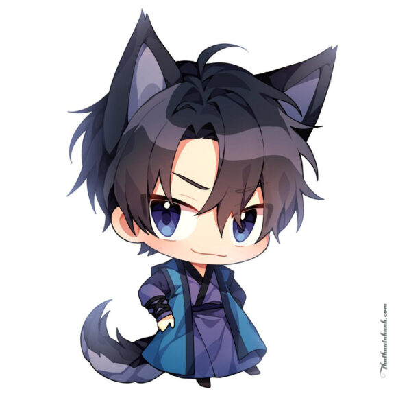 Ảnh anime mèo chibi