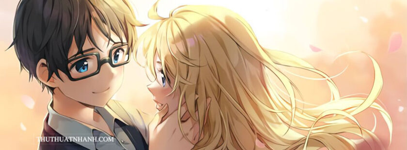 ảnh bìa facebook anime cặp đôi chất