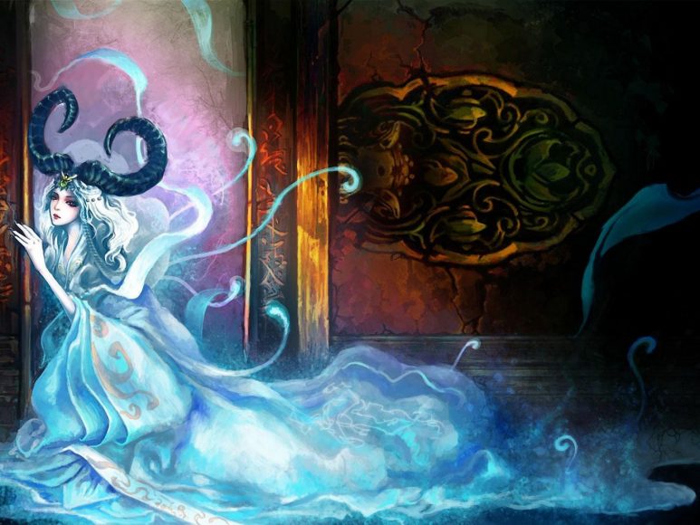 ảnh cung Bạch Dương - cô gái cung bạch dương với bộ vãy lộng lẫy