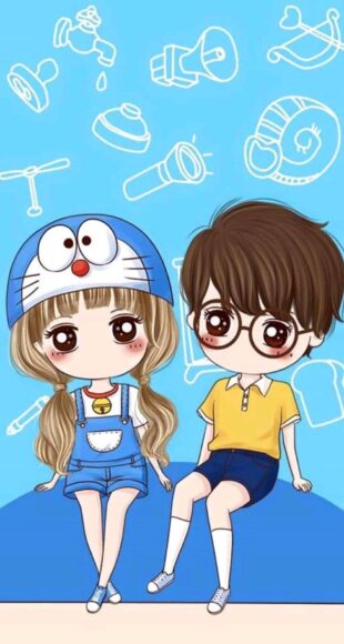 ảnh đại diện bff nam nữ chibi