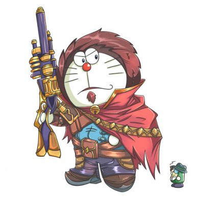 avatar doremon làm anh hùng liên minh huyền thoại