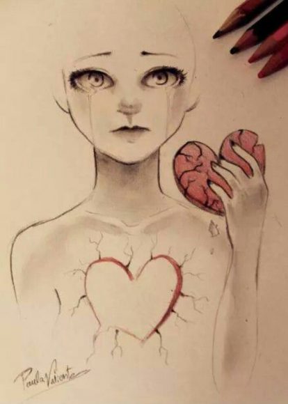 download hình ảnh trái tim buồn