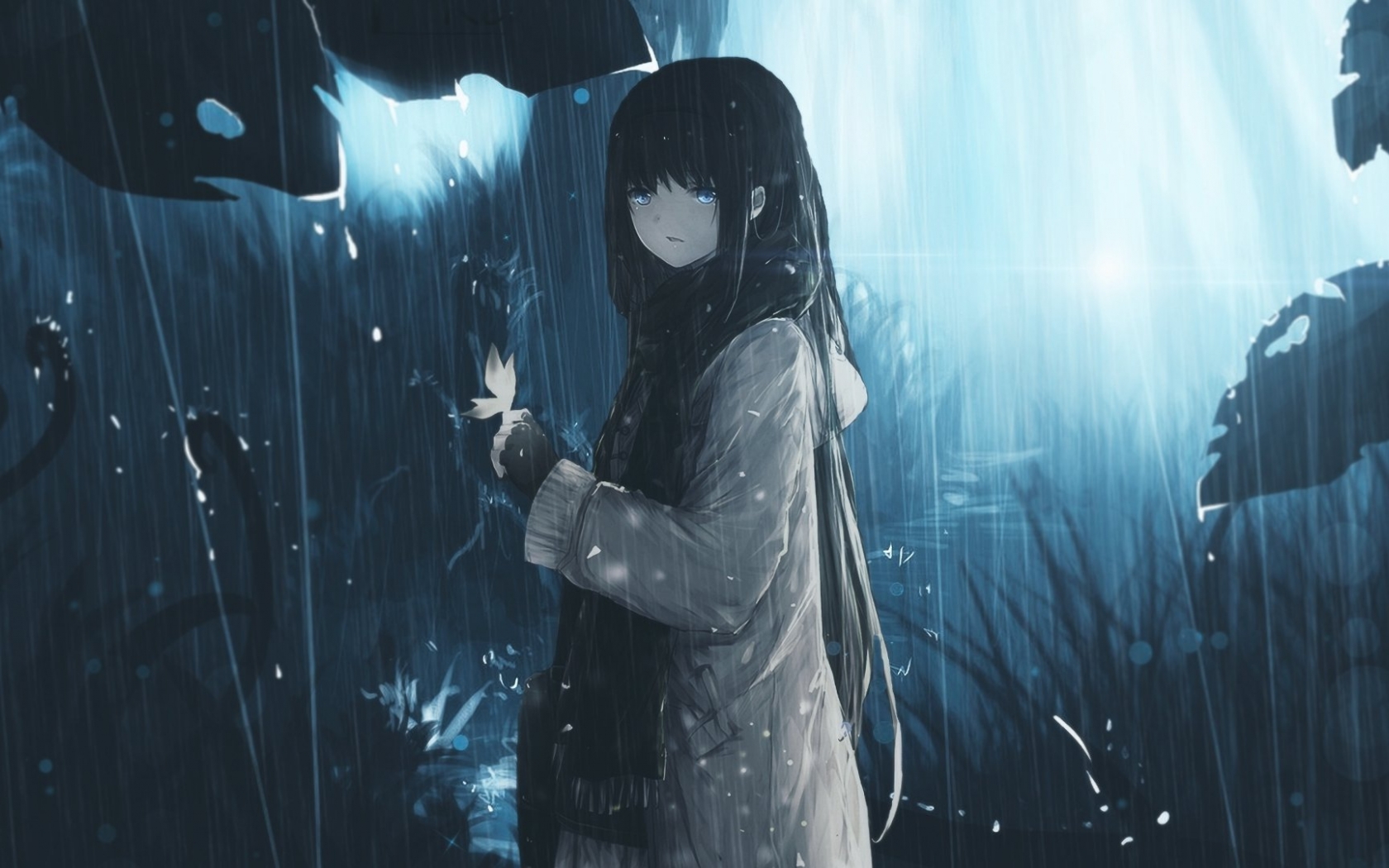 Hình ảnh anime cô đơn buồn khóc đau khổ cho nam nữ