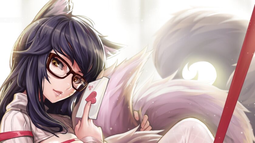 Hình ảnh anime girl đeo kính quyến rũ
