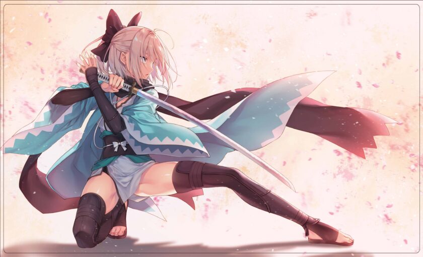 Hình ảnh anime girl lạnh lùng chiến đấu