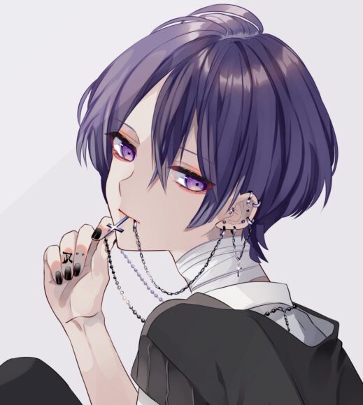 Hình ảnh anime girl tóc tím cá tính nhất