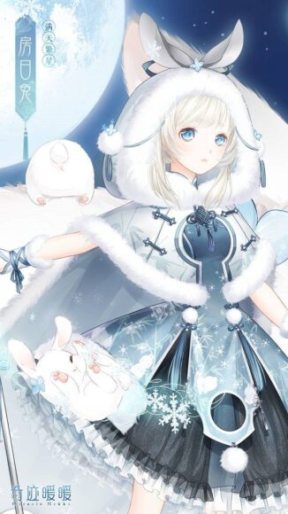 HÌnh ảnh anime girl tóc trắng ngắn đẹp