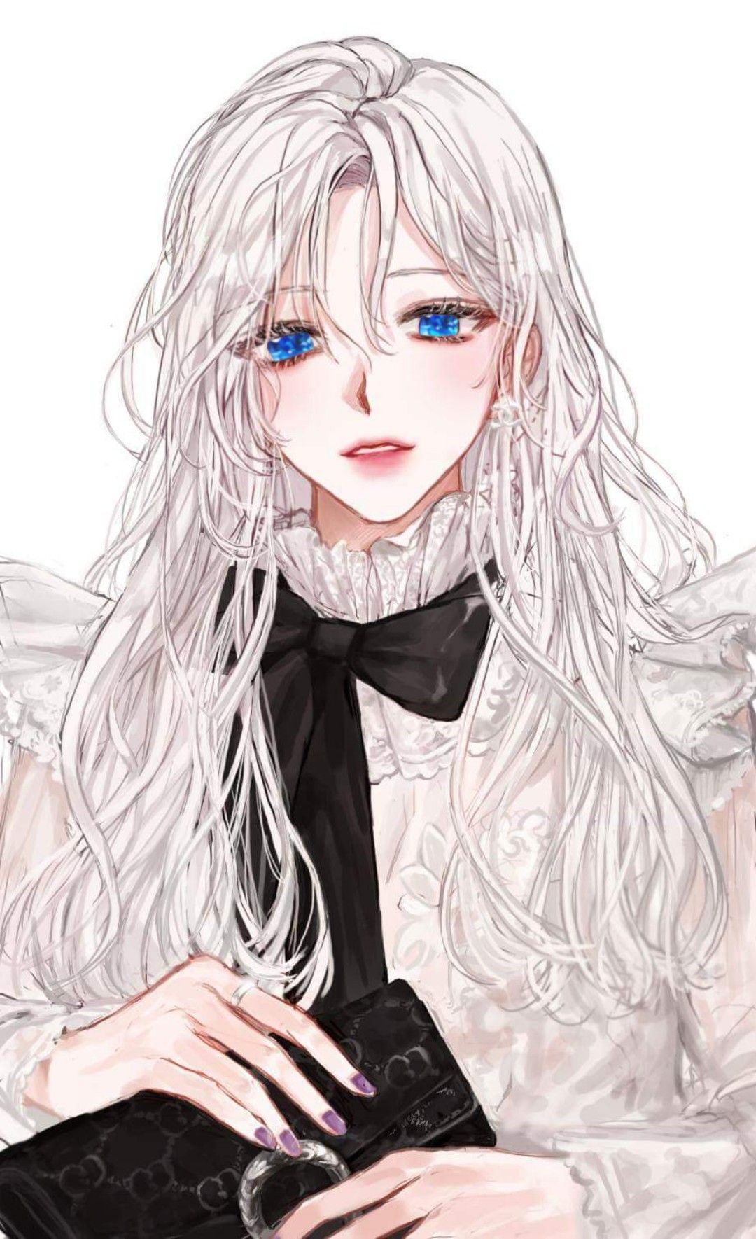 Album với hơn 100 ảnh của avatar anime nữ tóc trắng  NEC