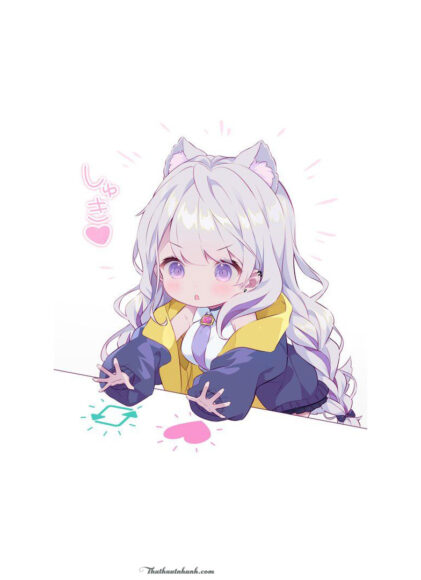 Hình ảnh anime mèo cute