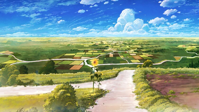 HÌnh ảnh anime phong cảnh đồng quê