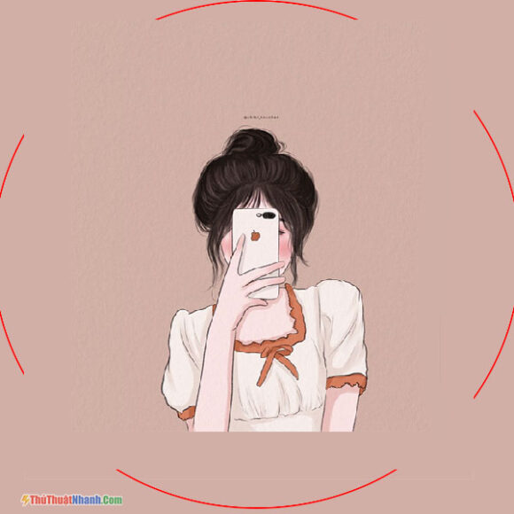 hình ảnh Avatar che mặt bằng điện thoại