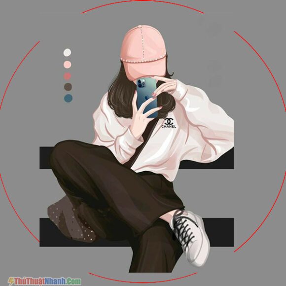 hình ảnh avatar che mặt nữ - Avatar ngầu che mặt