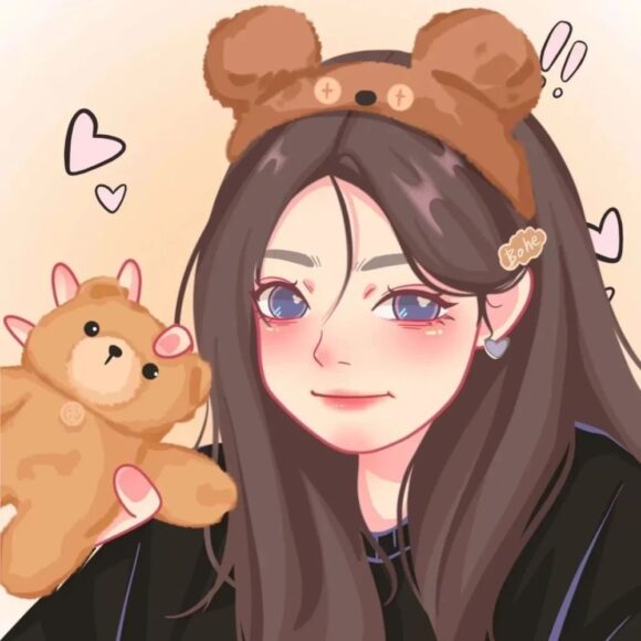 Hình ảnh avatar nữ đẹp cho con gái cute đáng yêu