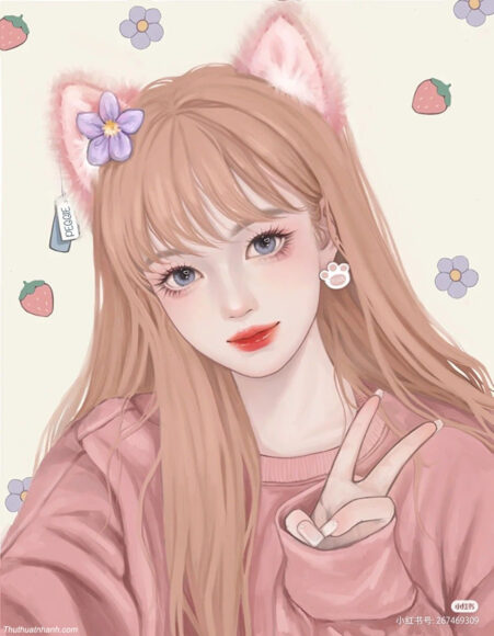 Hình ảnh avatar nữ đẹp cho con gái cute dễ thương