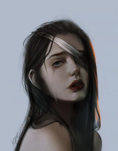 hình ảnh buồn khóc vụn vỡ