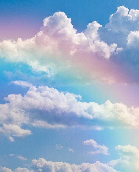 Hình ảnh cầu vồng đám mây và bầu trời