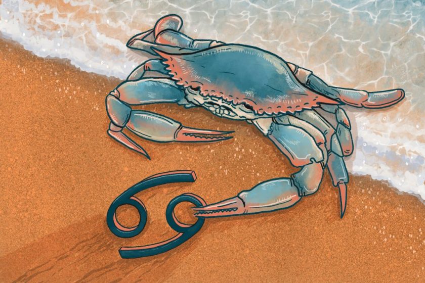 Hình ảnh cung Cự Giải ký hiệu và con cua