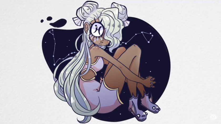 Hình ảnh cung Song Ngư anime độc đáo