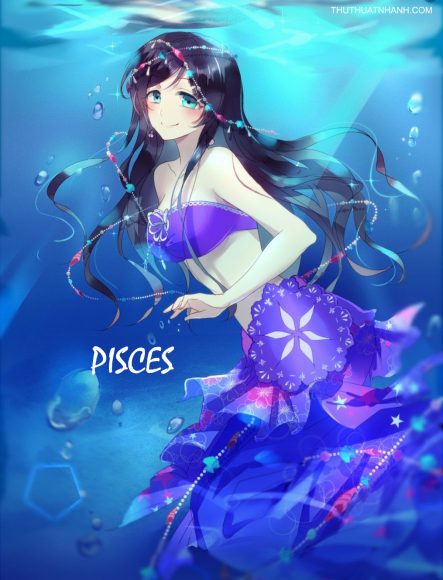 hình ảnh cung song ngư nữ anime