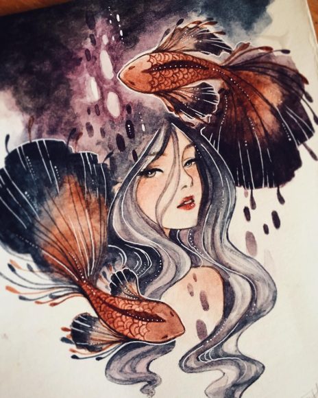 Hình ảnh cung Song Ngư nữ độc đáo