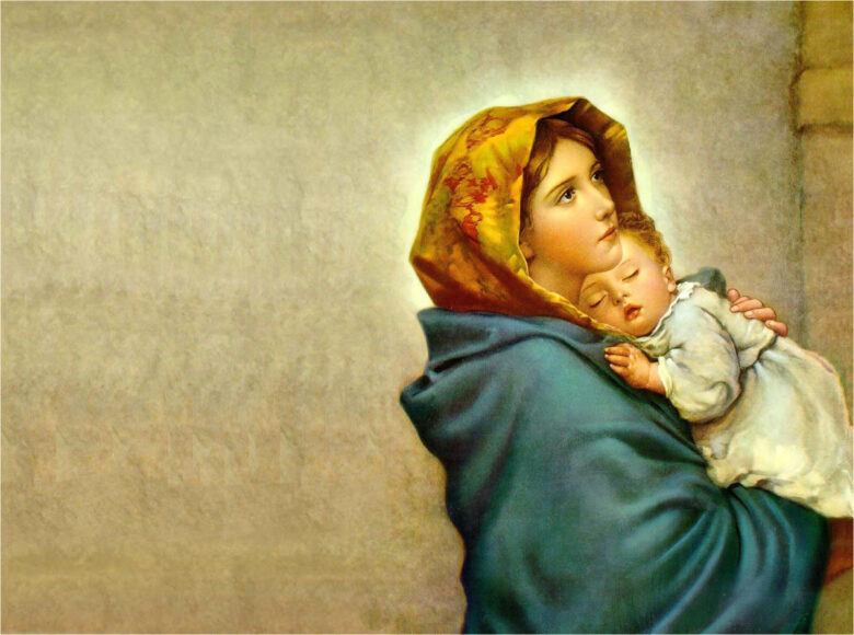 hình ảnh đức mẹ Maria bế chúa giêsu