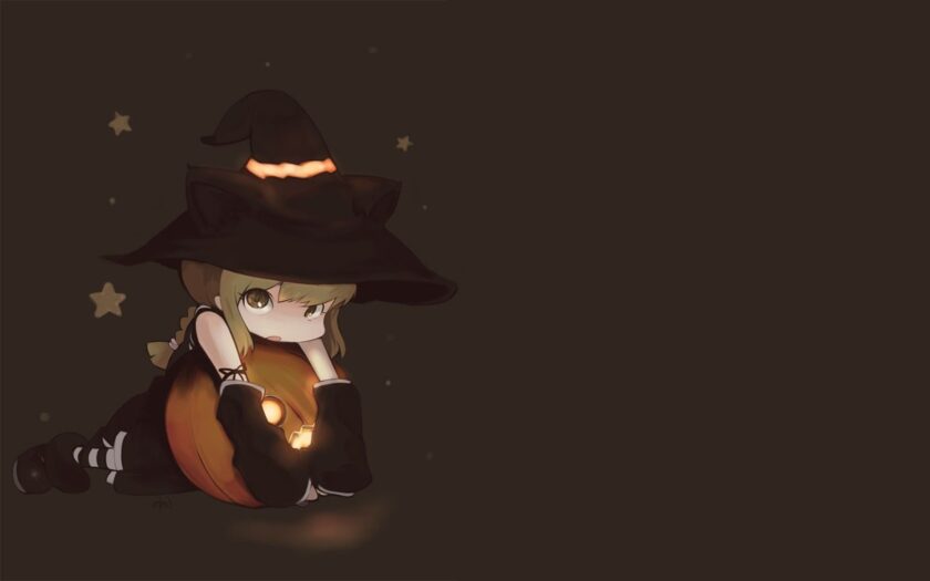 hình ảnh halloween dễ thương chibi