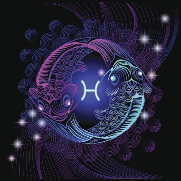 Hình ảnh hoàng đạo cung Song Ngư lấp lánh